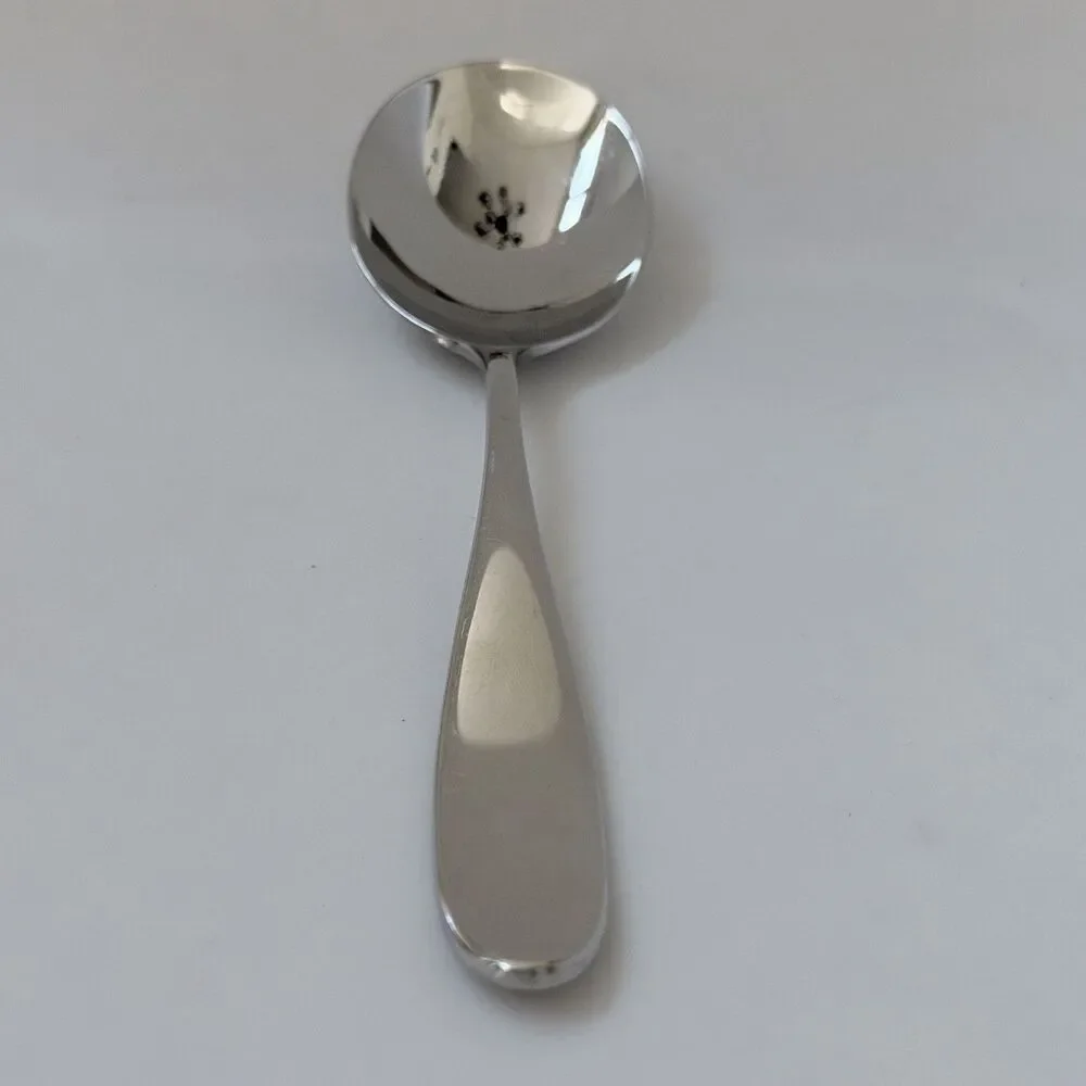 1pc MIKASA Hamilton Sugar Spoon 6 1/4” Stainless 18/10 Glossy Plain Round Tip